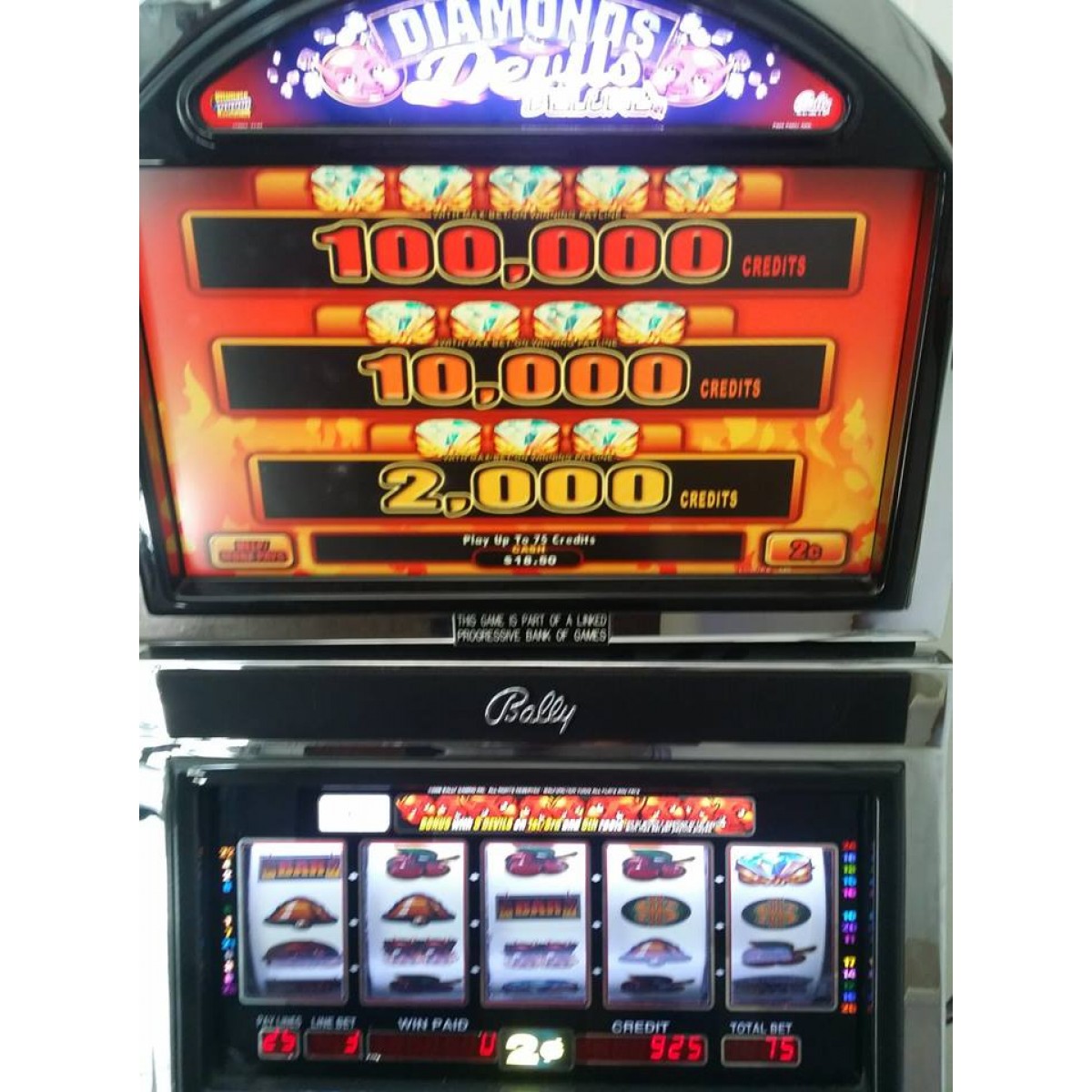 Super diamond deluxe slot machine